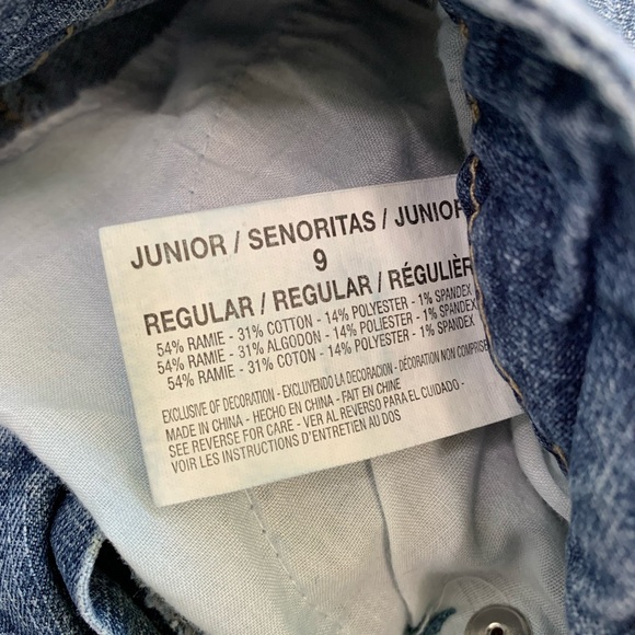 LEI Y2K 90s Jeans Ashley Louise Boot Juniors 9 Faded-Wash Back-Pockets Vintage - Picture 7 of 12